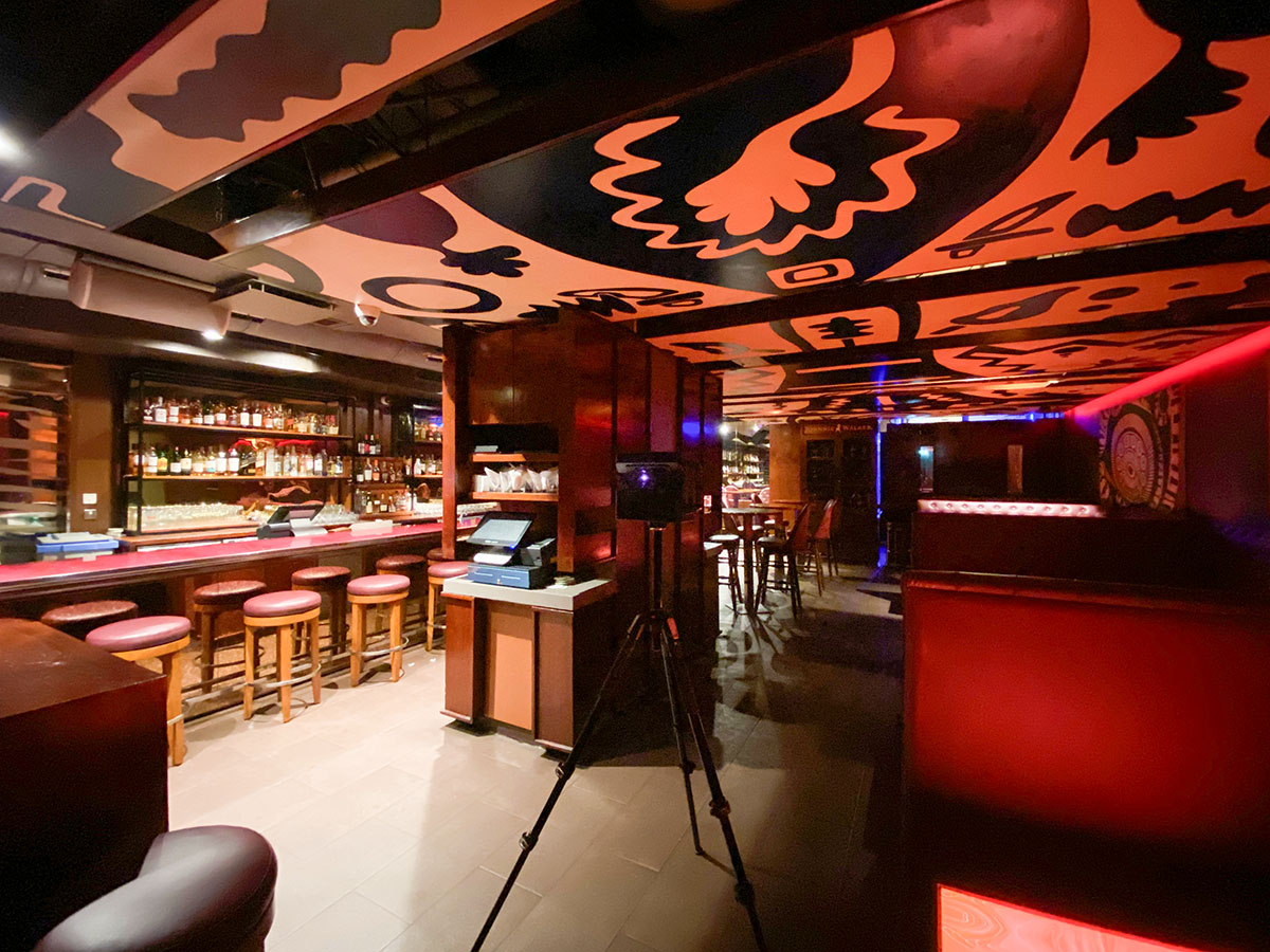 Low-light scanning at Ku-Bu Night Club.