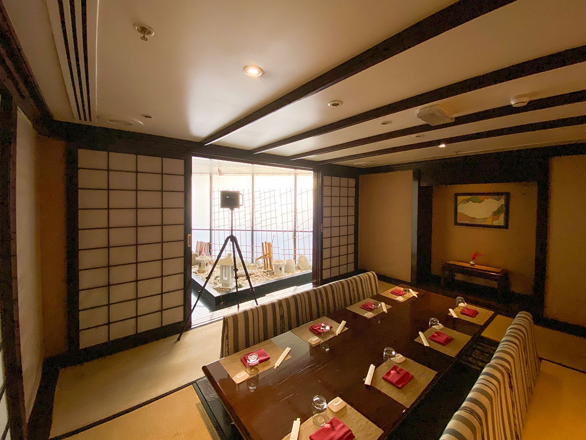 Scanning Minato Japanese restaurant.