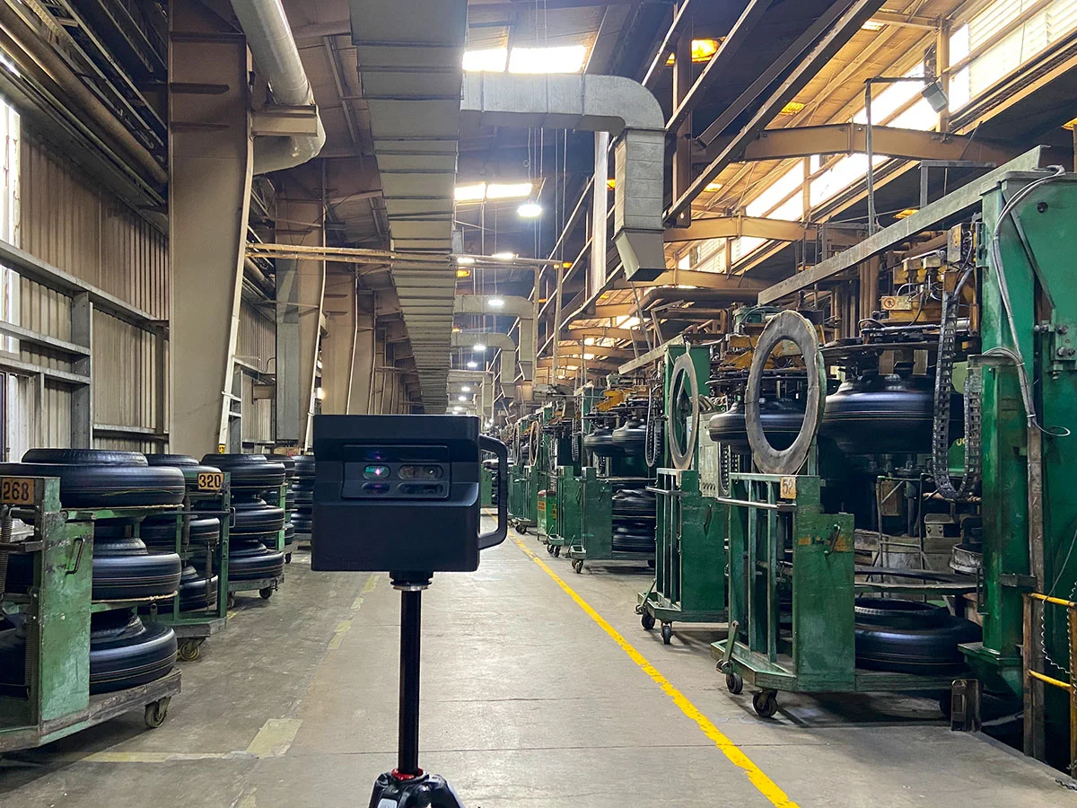 Matterport Scanner navigating the thermal curing lanes in Chennai