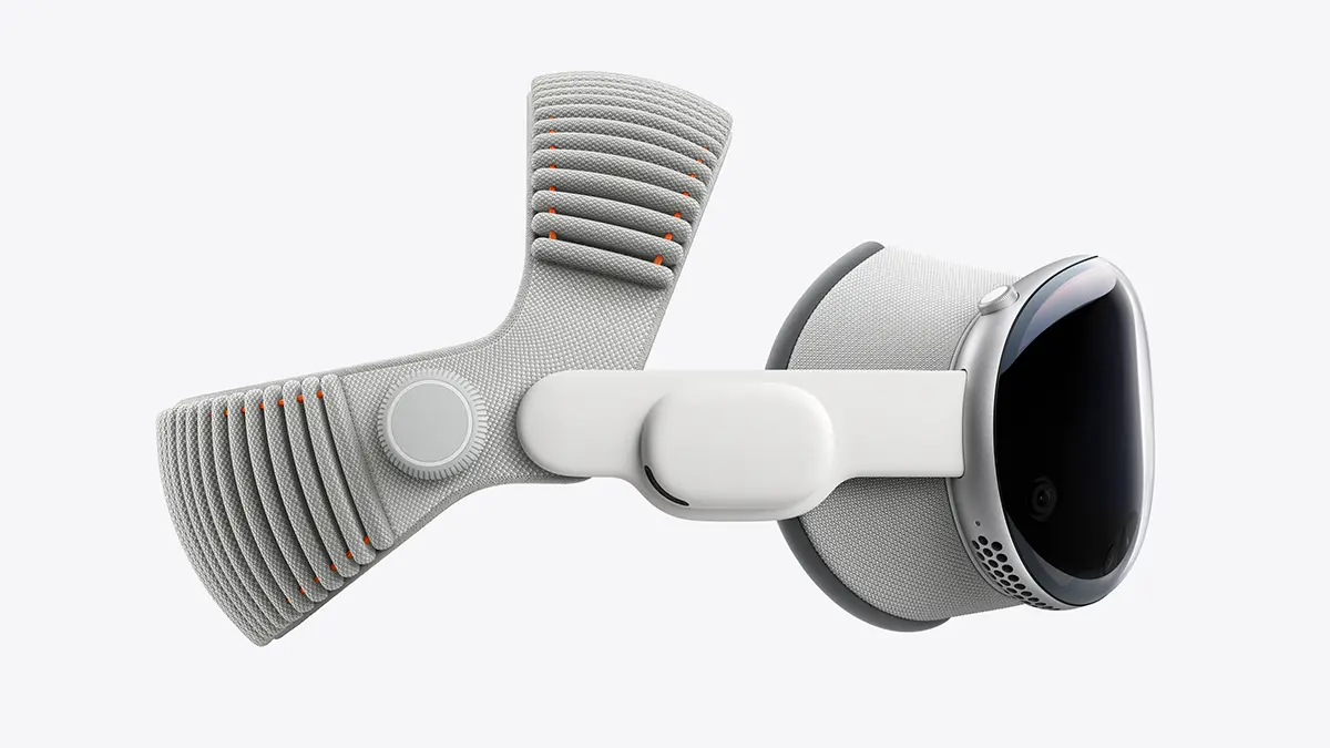 The newly announced Apple Vision Pro with M5 chip, shown in a lifestyle setting.