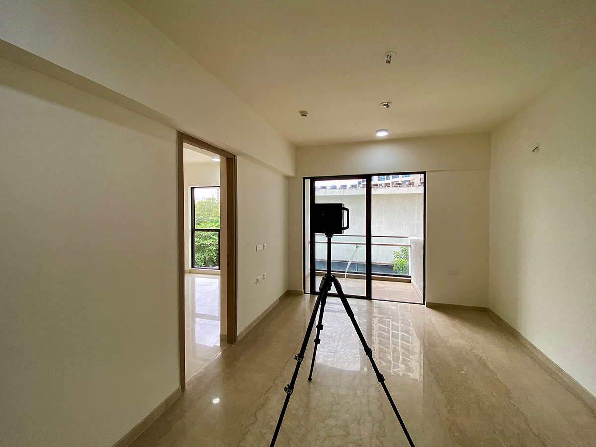 Spacious living room of a modern apartment