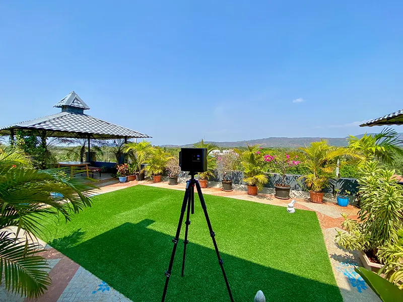 Matterport scanning on location in Alibaug.