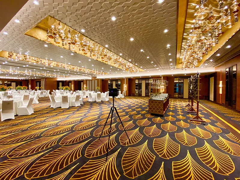 A warehouse interior documented during Matterport scanning in Chennai.