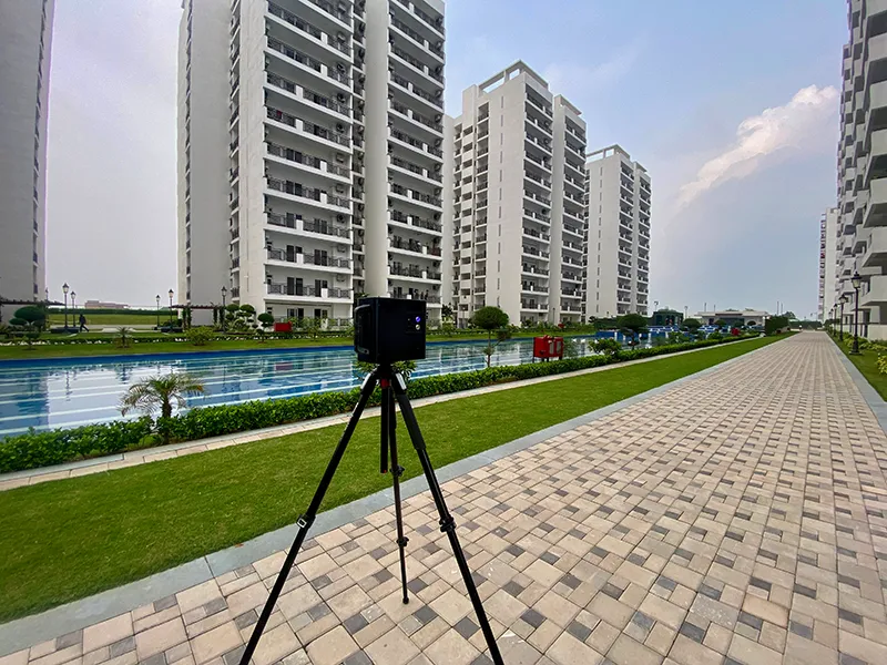 Matterport scanning on location in Gurugram.