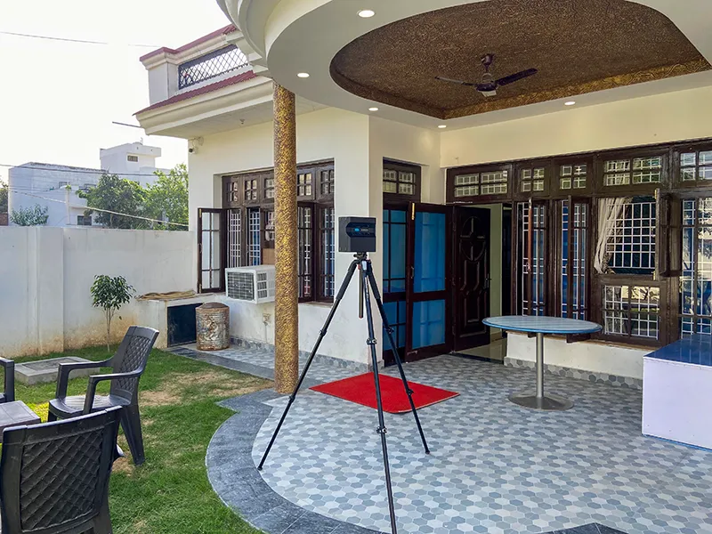 Matterport scanning on location in Jammu.