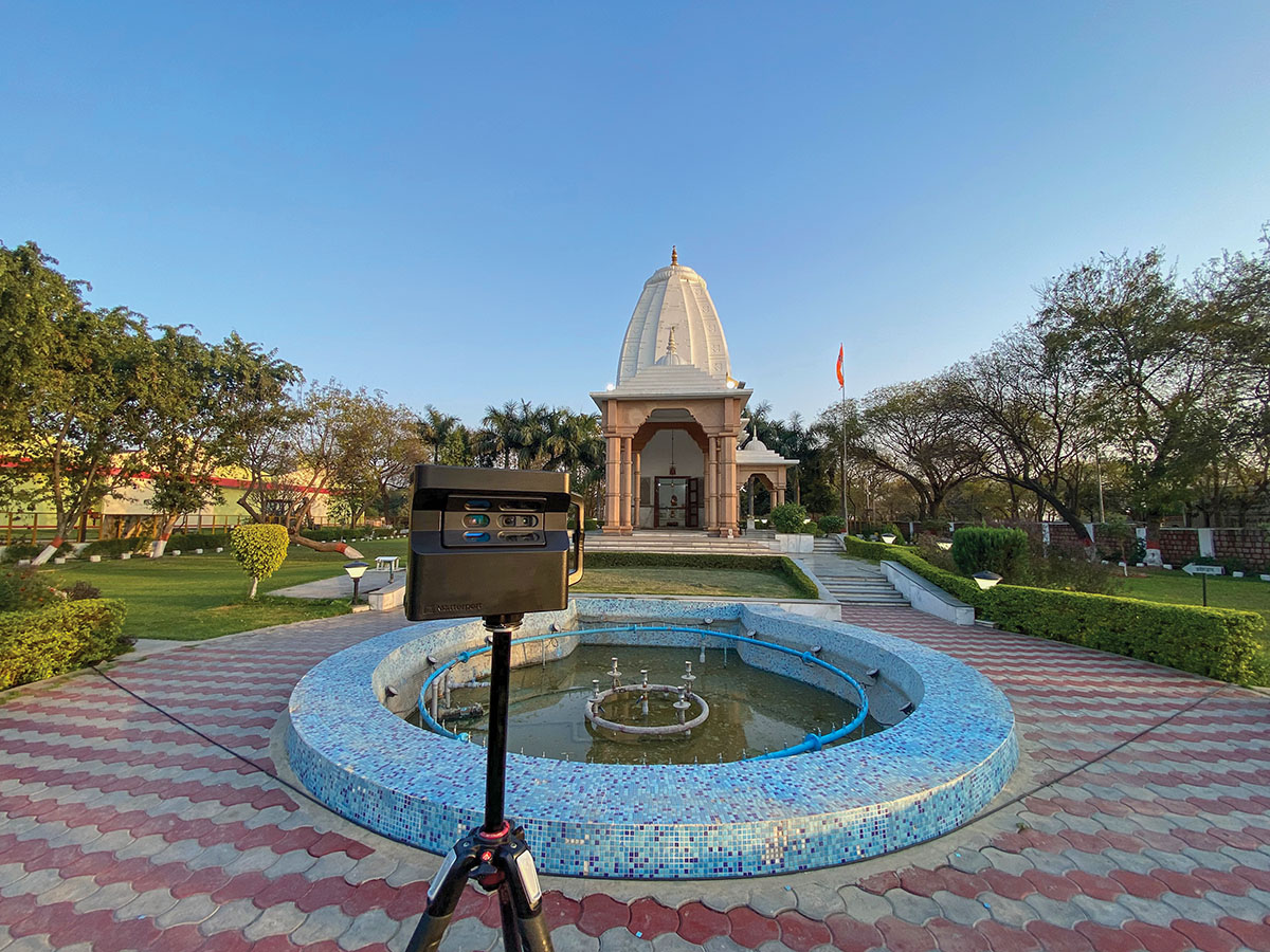 Capturing the serene temple located within the JK Tyre Gwalior facility.