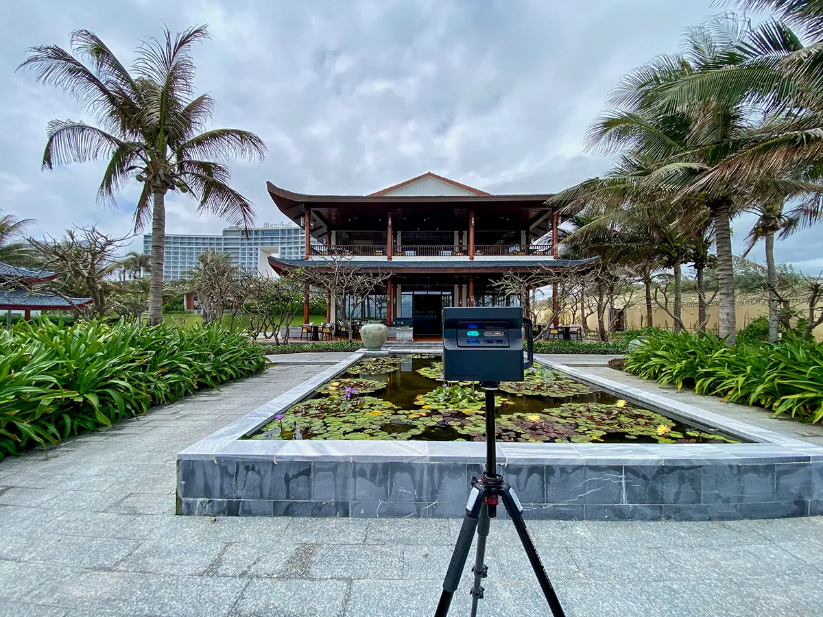 A phone showing a business listing on Google Maps with a 360 tour